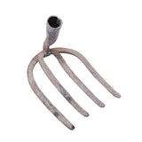 Maxbell Rake Head Four Tooth High Carbon Steel for Weeding Soil Loosening Farm Round Head L