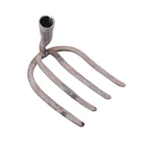 Maxbell Rake Head Four Tooth High Carbon Steel for Weeding Soil Loosening Farm Round Head L