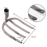 Maxbell Rake Head Four Tooth High Carbon Steel for Weeding Soil Loosening Farm Round Head L