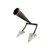 Maxbell Triangle Hoe Digging Soil Manuring Tool for Agricultural Soil Loosening 2 Tooth