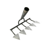 Maxbell Triangle Hoe Digging Soil Manuring Tool for Agricultural Soil Loosening  5 Tooth