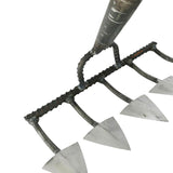 Maxbell Triangle Hoe Digging Soil Manuring Tool for Agricultural Soil Loosening  5 Tooth