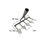 Maxbell Triangle Hoe Digging Soil Manuring Tool for Agricultural Soil Loosening  5 Tooth