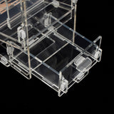 Maxbell Transparent Acrylic Automatic Bird Feeder for birds Cockatiel Parakeet S