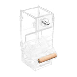 Maxbell Transparent Acrylic Automatic Bird Feeder for birds Cockatiel Parakeet S