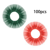 Maxbell 100 Pieces Cordless Lawn Mower Cutting Blades Grass Blade for Garden Orchard Red