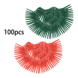 Maxbell 100 Pieces Cordless Lawn Mower Cutting Blades Grass Blade for Garden Orchard Red