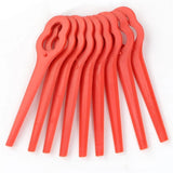 Maxbell 100 Pieces Cordless Lawn Mower Cutting Blades Grass Blade for Garden Orchard Red
