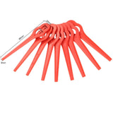 Maxbell 100 Pieces Cordless Lawn Mower Cutting Blades Grass Blade for Garden Orchard Red