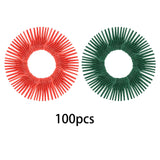 Maxbell 100 Pieces Cordless Lawn Mower Cutting Blades Grass Blade for Garden Orchard Red