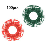 Maxbell 100 Pieces Cordless Lawn Mower Cutting Blades Grass Blade for Garden Orchard Red