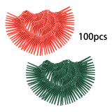 Maxbell 100 Pieces Cordless Lawn Mower Cutting Blades Grass Blade for Garden Orchard Red