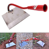 Maxbell Hoe Garden Hoe Gardening Hand Tool Steel for Weeding Soil Loosening Seeding 20cm Width Red