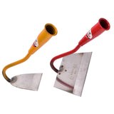 Maxbell Hoe Garden Hoe Gardening Hand Tool Steel for Weeding Soil Loosening Seeding 20cm Width Red