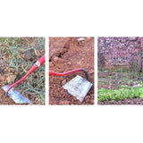 Maxbell Hoe Garden Hoe Gardening Hand Tool Steel for Weeding Soil Loosening Seeding 20cm Width Red