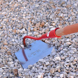 Maxbell Hoe Garden Hoe Gardening Hand Tool Steel for Weeding Soil Loosening Seeding 20cm Width Red