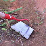 Maxbell Hoe Garden Hoe Gardening Hand Tool Steel for Weeding Soil Loosening Seeding 20cm Width Red