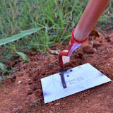 Maxbell Hoe Garden Hoe Gardening Hand Tool Steel for Weeding Soil Loosening Seeding 20cm Width Red