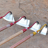 Maxbell Hoe Garden Hoe Gardening Hand Tool Steel for Weeding Soil Loosening Seeding Triangle Red