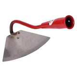 Maxbell Hoe Garden Hoe Gardening Hand Tool Steel for Weeding Soil Loosening Seeding Triangle Red