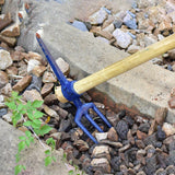 Maxbell Multifunctional Railroad Pick Head Forging for Gardening Digging Prospecting Three Tooth Rake