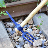 Maxbell Multifunctional Railroad Pick Head Forging for Gardening Digging Prospecting Three Tooth Rake