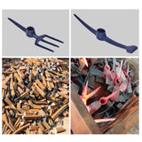 Maxbell Multifunctional Railroad Pick Head Forging for Gardening Digging Prospecting Three Tooth Rake