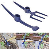 Maxbell Multifunctional Railroad Pick Head Forging for Gardening Digging Prospecting Three Tooth Rake