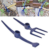 Maxbell Multifunctional Railroad Pick Head Forging for Gardening Digging Prospecting Three Tooth Rake