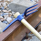 Maxbell Multifunctional Railroad Pick Head Forging for Gardening Digging Prospecting Three Tooth Rake