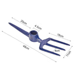 Maxbell Multifunctional Railroad Pick Head Forging for Gardening Digging Prospecting Three Tooth Rake