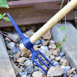Maxbell Multifunctional Railroad Pick Head Forging for Gardening Digging Prospecting Three Tooth Rake