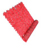 Maxbell Artificial Flower Privacy Fence DIY Backdrop for Yard Balcony Red