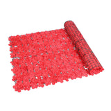 Maxbell Artificial Flower Privacy Fence DIY Backdrop for Yard Balcony Red