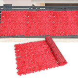 Maxbell Artificial Flower Privacy Fence DIY Backdrop for Yard Balcony Red