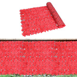 Maxbell Artificial Flower Privacy Fence DIY Backdrop for Yard Balcony Red