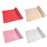 Maxbell Artificial Flower Privacy Fence DIY Backdrop for Yard Balcony Red
