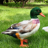 Maxbell Simulation Garden Duck Statue Miniature Animal Figurines DIY Craft  Colorful