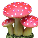 Maxbell Garden Mushroom Ornament Decoration Statue for Micro Landscape Dollhouse DIY Red