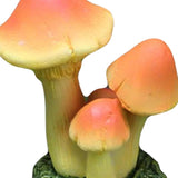 Maxbell Garden Mushroom Ornament Decoration Statue for Micro Landscape Dollhouse DIY Orange Yellow