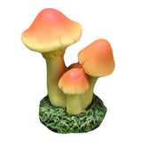 Maxbell Garden Mushroom Ornament Decoration Statue for Micro Landscape Dollhouse DIY Orange Yellow