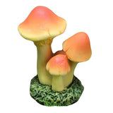 Maxbell Garden Mushroom Ornament Decoration Statue for Micro Landscape Dollhouse DIY Orange Yellow