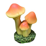Maxbell Garden Mushroom Ornament Decoration Statue for Micro Landscape Dollhouse DIY Orange Yellow