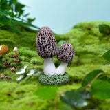 Maxbell Garden Mushroom Ornament Decoration Statue for Micro Landscape Dollhouse DIY Gray
