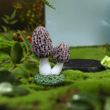 Maxbell Garden Mushroom Ornament Decoration Statue for Micro Landscape Dollhouse DIY Gray
