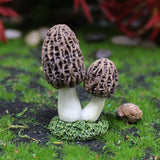 Maxbell Garden Mushroom Ornament Decoration Statue for Micro Landscape Dollhouse DIY Gray