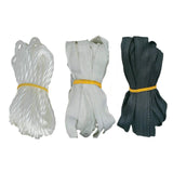 Maxbell Durable Utility Rope Cord Tie Down Rope for Outdoor Tent Equipment Black Flat Cloth