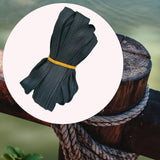 Maxbell Durable Utility Rope Cord Tie Down Rope for Outdoor Tent Equipment Black Flat Cloth