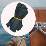 Maxbell Durable Utility Rope Cord Tie Down Rope for Outdoor Tent Equipment Black Flat Cloth
