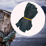 Maxbell Durable Utility Rope Cord Tie Down Rope for Outdoor Tent Equipment Black Flat Cloth